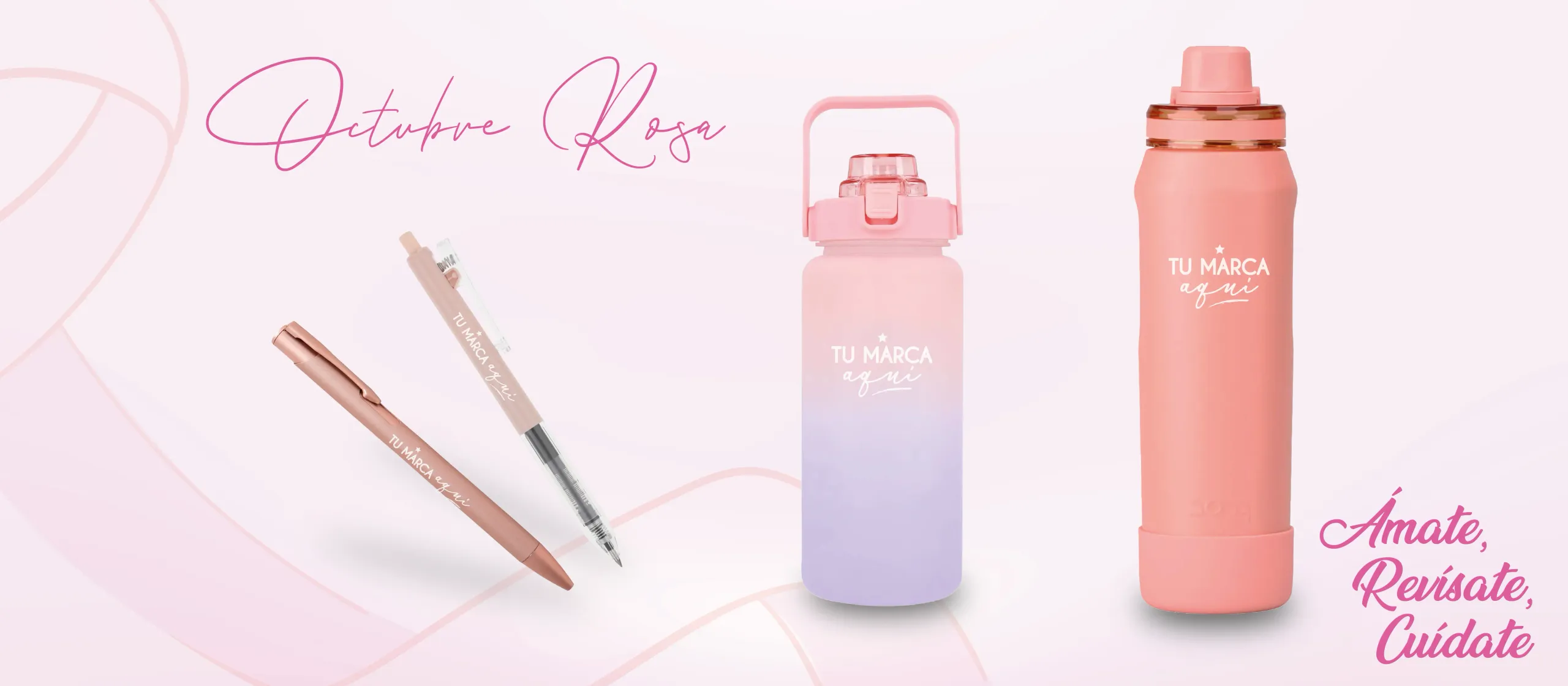 PromoNova: campaña Octubre Rosa, artículos promocionales personalizados.